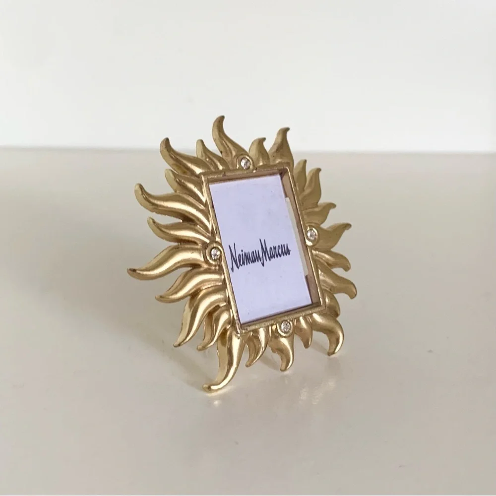 New Jay Strongwater gold crystal frame